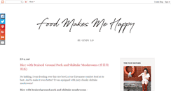 Desktop Screenshot of foodmakesmehappy.com