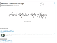 Tablet Screenshot of foodmakesmehappy.com